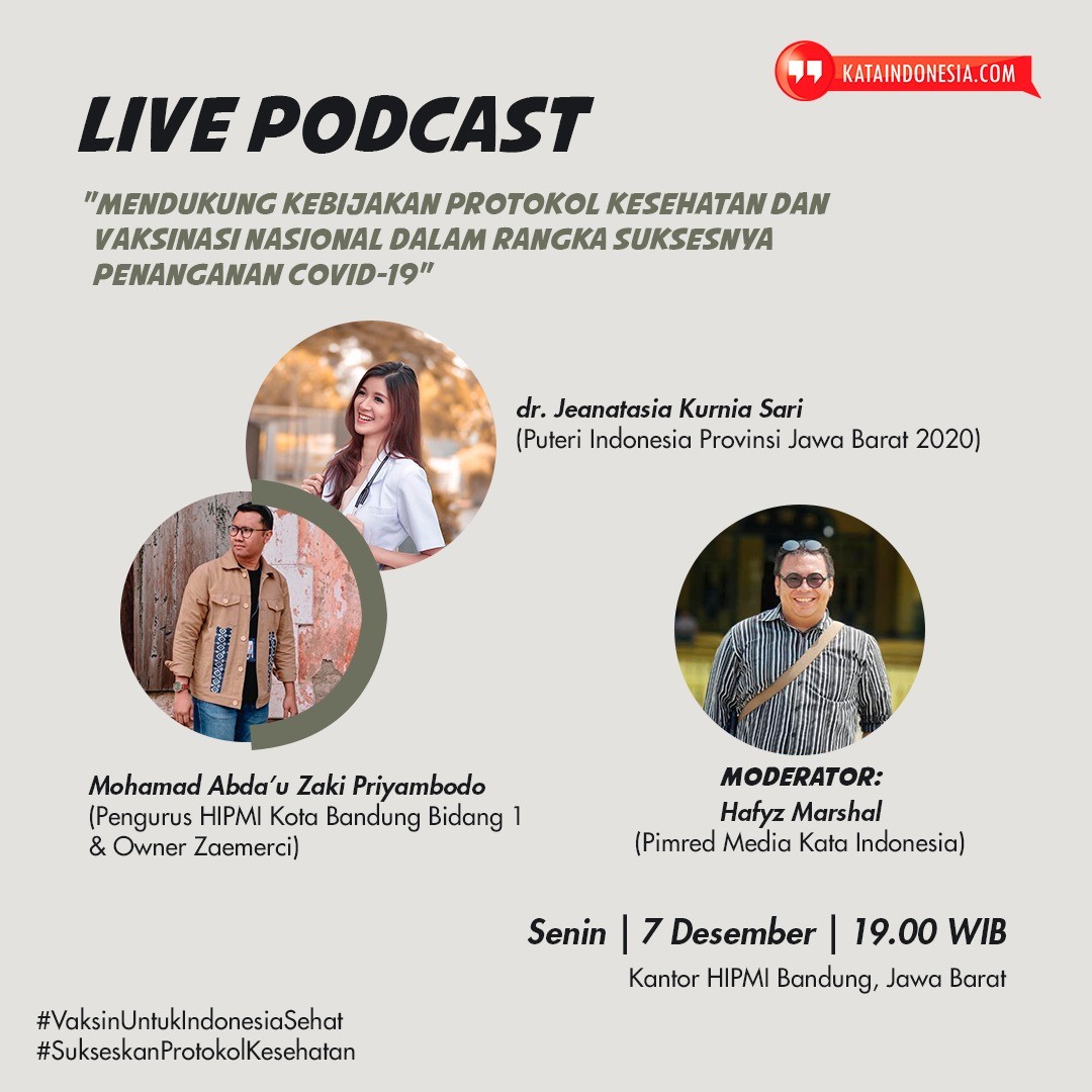 Dukung Pemerintah, Media Kata Indonesia Gelar Live Podcast Sukseskan Penanganan Covid-19